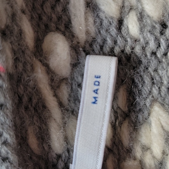 Moncler Belted Open Cardigan with Hood Gray/Cream Size XSmall - Picture 11 of 13